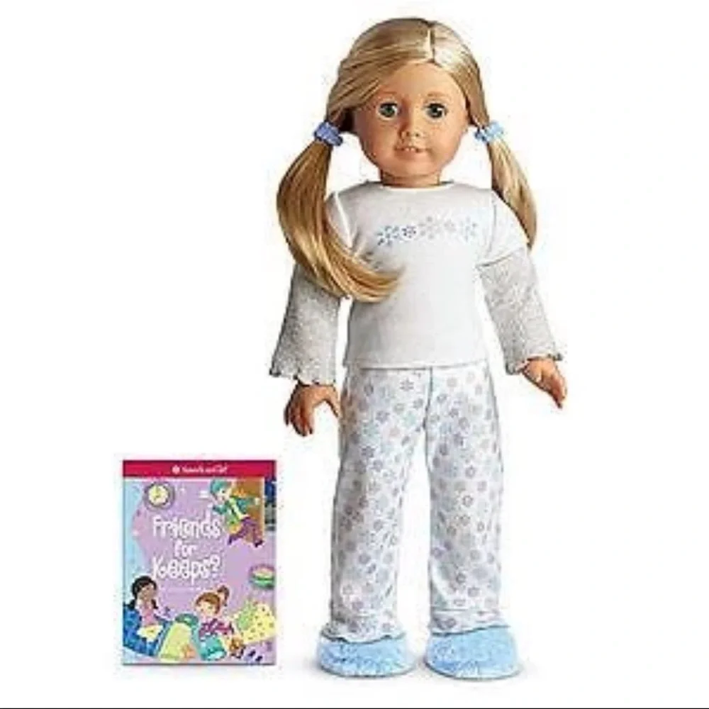 American Girl Doll Snuggly Snow Snowflake Pajama Set For Girls Just Like Me 2008